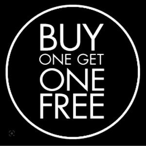 Buy one get one free any item that is priced 50 bucks or under